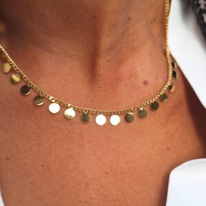 Disk Necklace Gold SS
