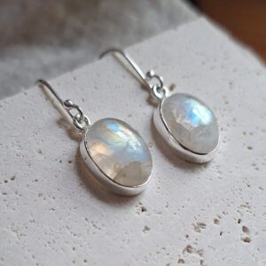 Moonstone Oval Earrings