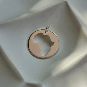 Africa Round Cutout Pendant