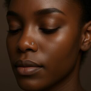 nose pin with CZ