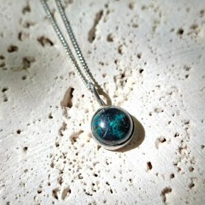 handmade chrysocolla set