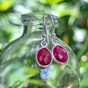 Rubellite Oval Earrings