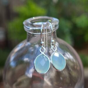 Aqua Onyx Earrings