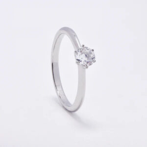solitaire ring ss