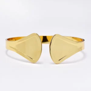 gold bold cuff bangle ss